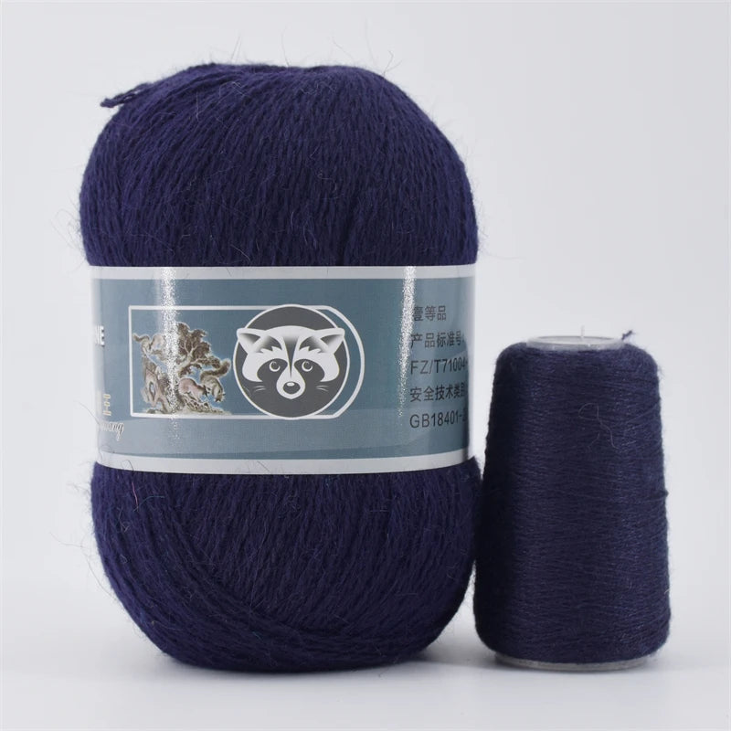 Mink Fur Yarn for Yarns for Knitting and Crochet 2-Ply Lace T Shirt Yarn for Hand Knitting Needlework 1 Skein 340 M 50+20g by S And B Enterprise