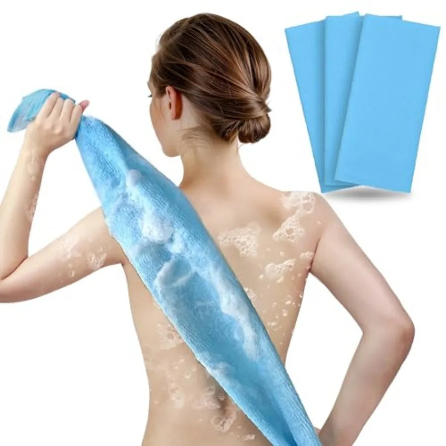 Exfoliating Washcloth And Body Scrubber 3 Pack Japanese Washcloth by S And B Enterprise