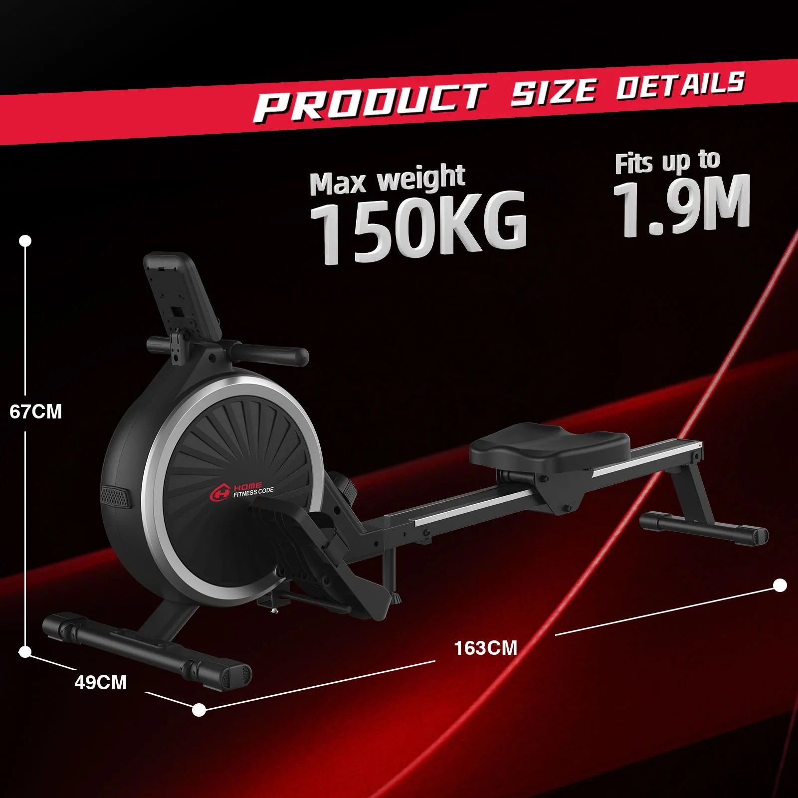 Botifly Magnetic Rowing Machine for Home Gym with Quiet Operation by S And B Enterprise