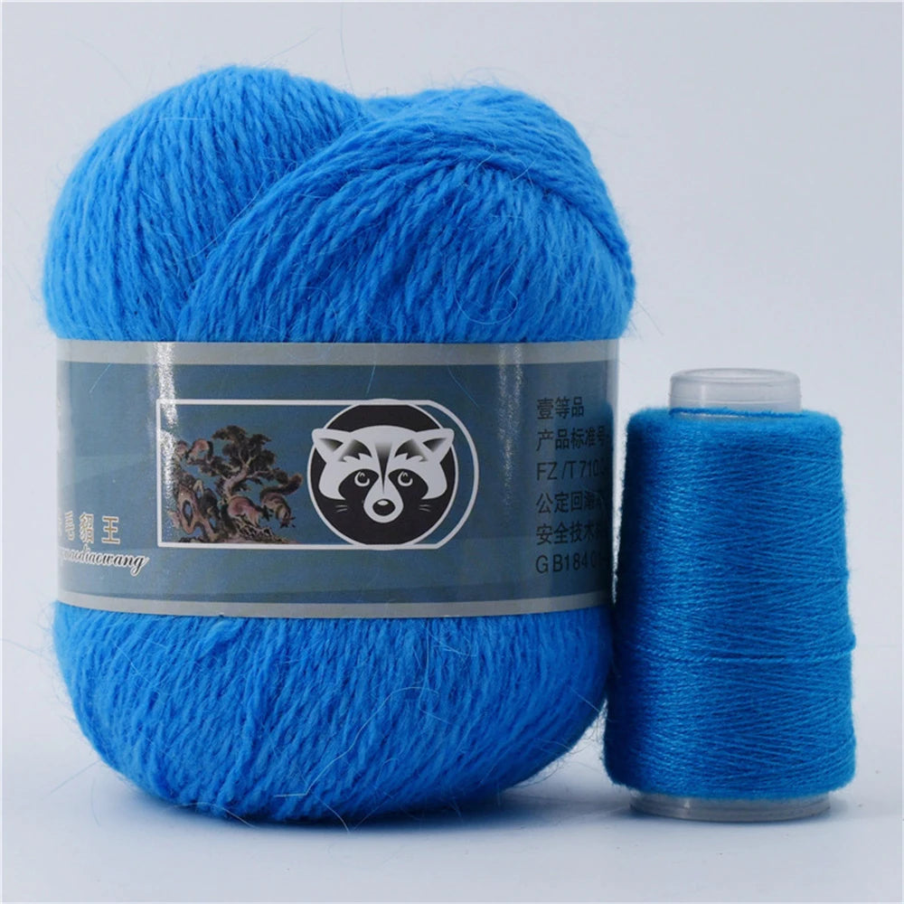 Mink Fur Yarn for Yarns for Knitting and Crochet 2-Ply Lace T Shirt Yarn for Hand Knitting Needlework 1 Skein 340 M 50+20g by S And B Enterprise