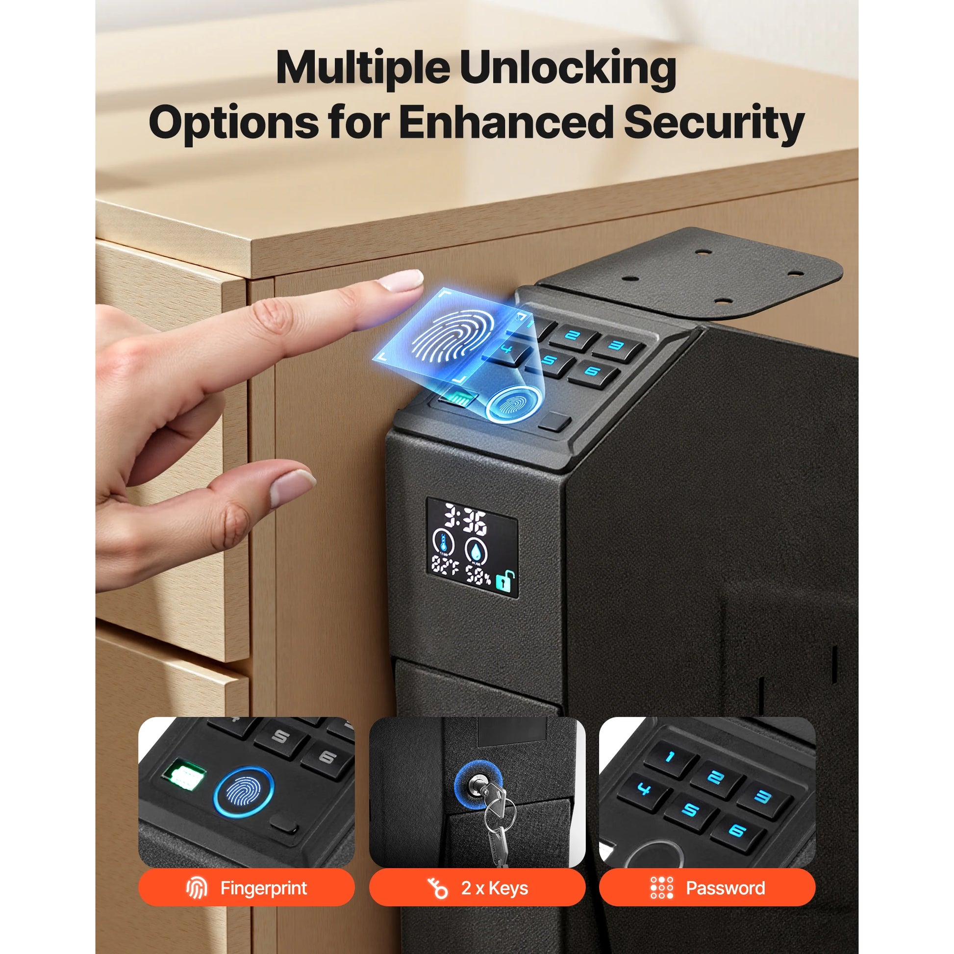 SucceBuy Safe Slider With Screen Fingerprint Password Key Access by S And B Enterprise