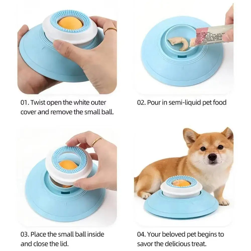 Interactive Lick Tray Slow Feeder Toy For Dogs And Cats by S And B Enterprise