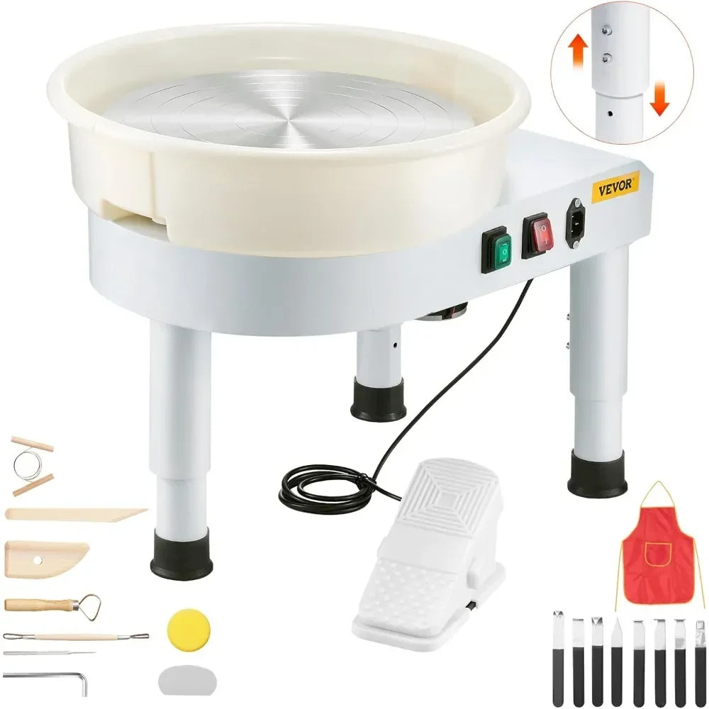 VEVOR 450W Pottery Wheel For Adults With Detachable Basin
