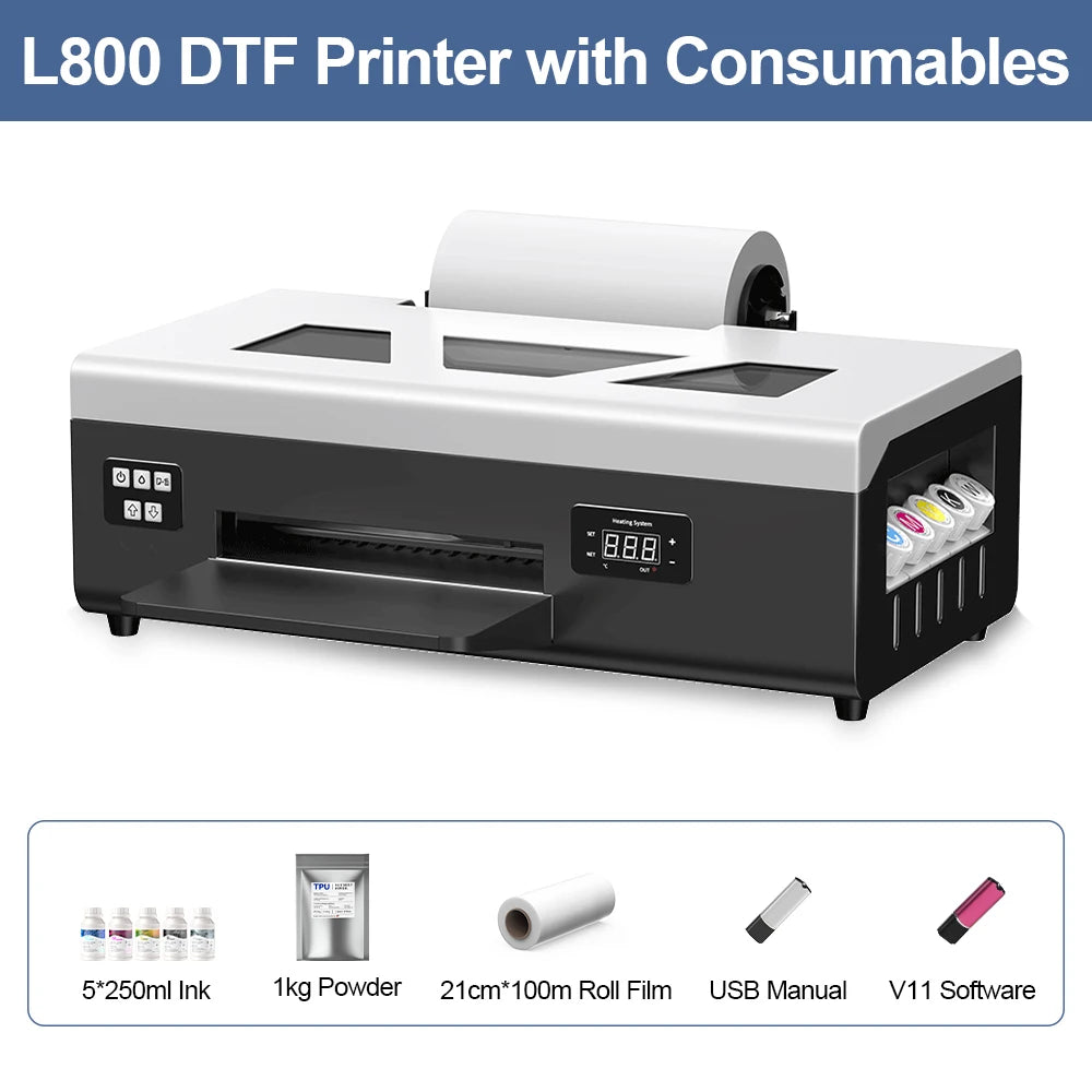 TOPPARTS DTF Printer Direct To Film Printing Machine For Clothes
