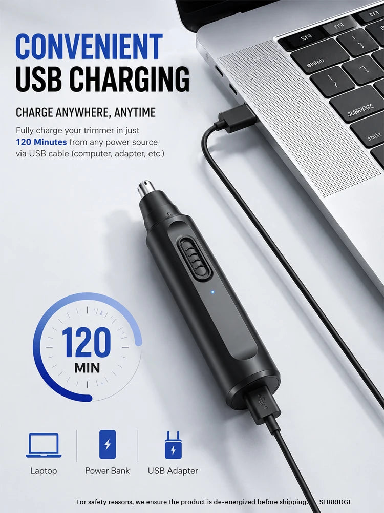 Newly Upgraded 2.0 Nose Hair Trimmer Electric Rechargeable Nose Trimmer Men Shaver Razor Women Nose Hair Cutter Ear Trimmer