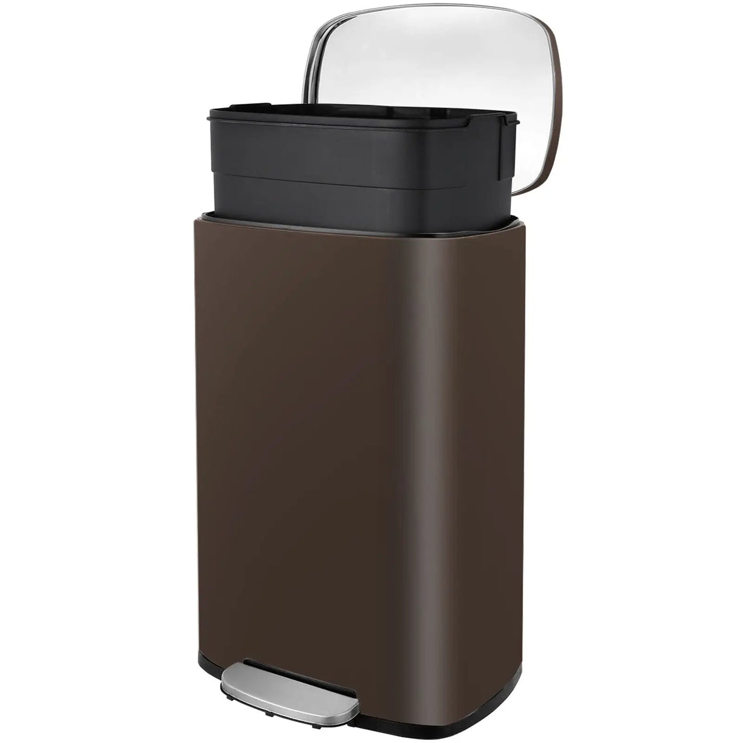 Stainless Steel Kitchen Step Trash Can With Foot Pedal by S And B Enterprise