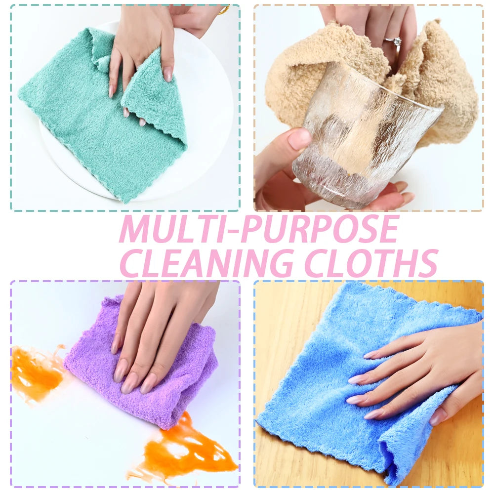 20 Pack Soft Absorbent Washcloths Quick Dry Square Towels