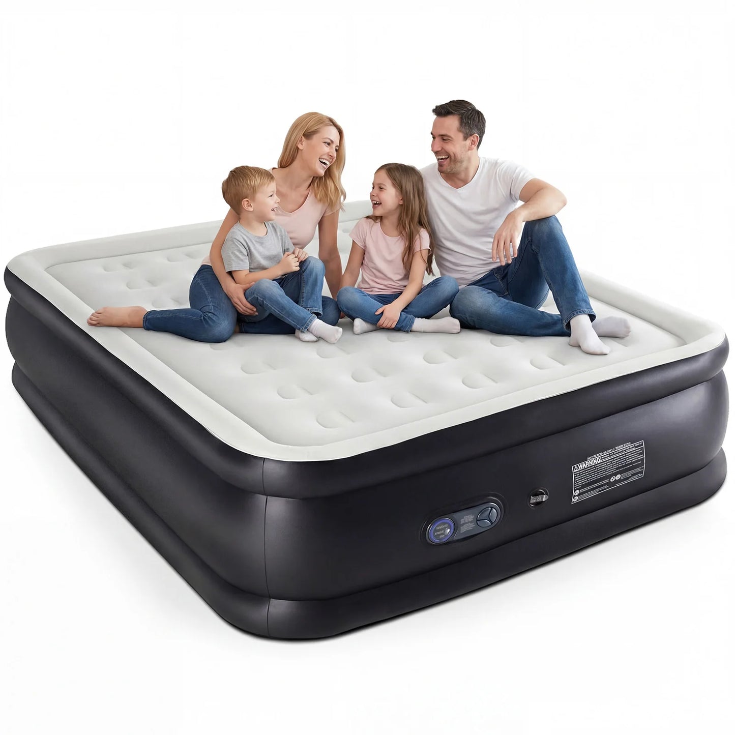 NONECN Air Mattress With Built-In Pump For Home Camping