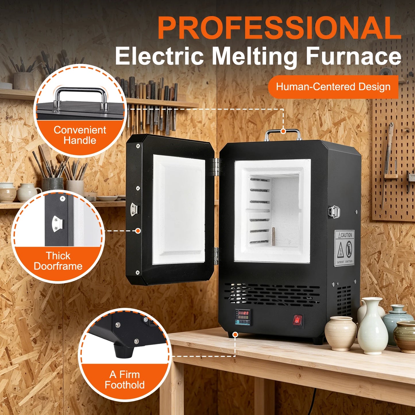 Electric Melting Furnace 1500W With PID Digital Control by S And B Enterprise