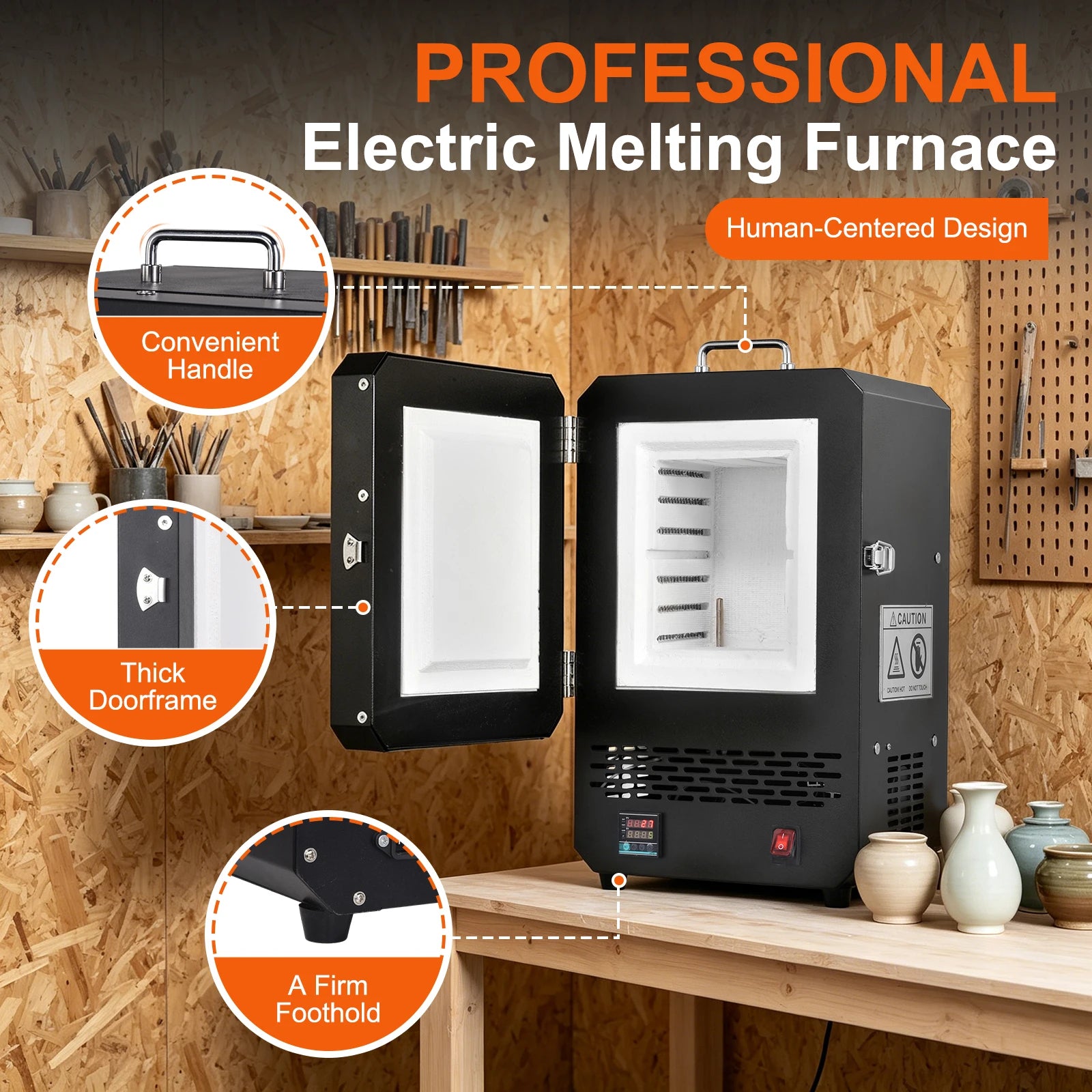 Electric Melting Furnace 1500W With PID Digital Control by S And B Enterprise