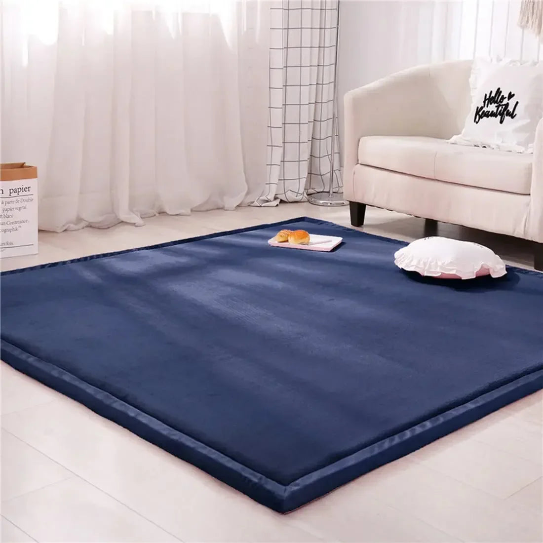 Soft Padded Baby Play Mat With Safe Foam Crawling Rug