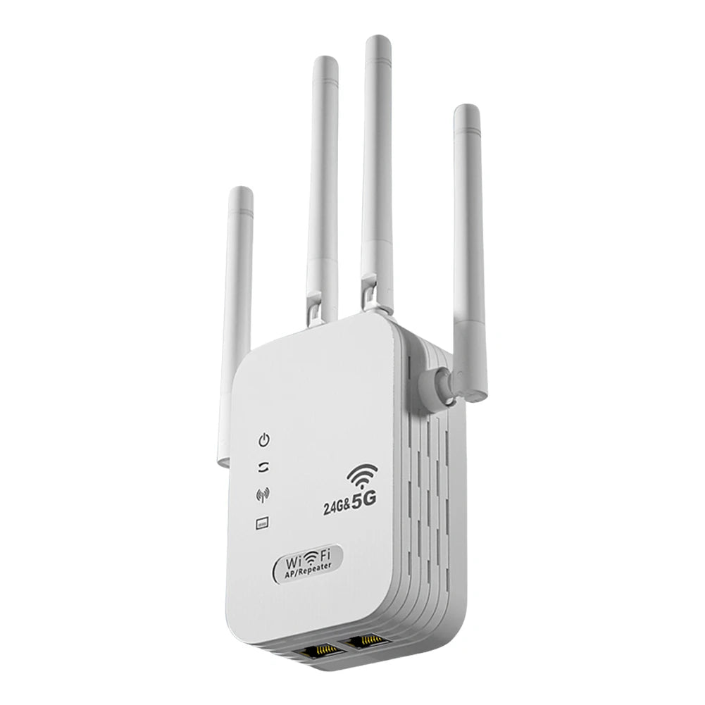 Dual-Band 2.4G 5G WiFi Repeater Signal Booster WiFi Extender 802.11bgn Gigabit Router with WPS EU/US Plug Type WiFi Amplifier by S And B Enterprise