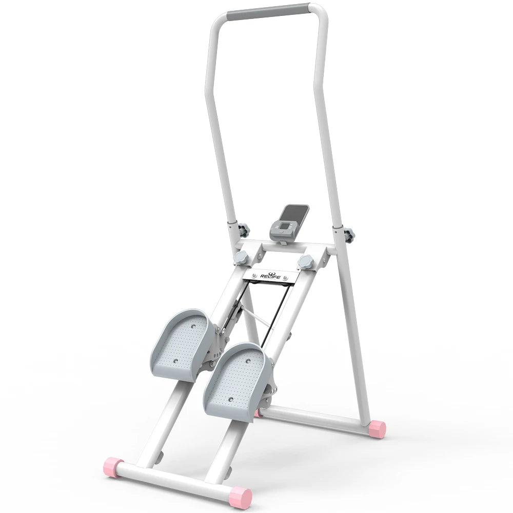 Foldable Stair Stepper For Home Gym With LCD Monitor Pedals by S And B Enterprise