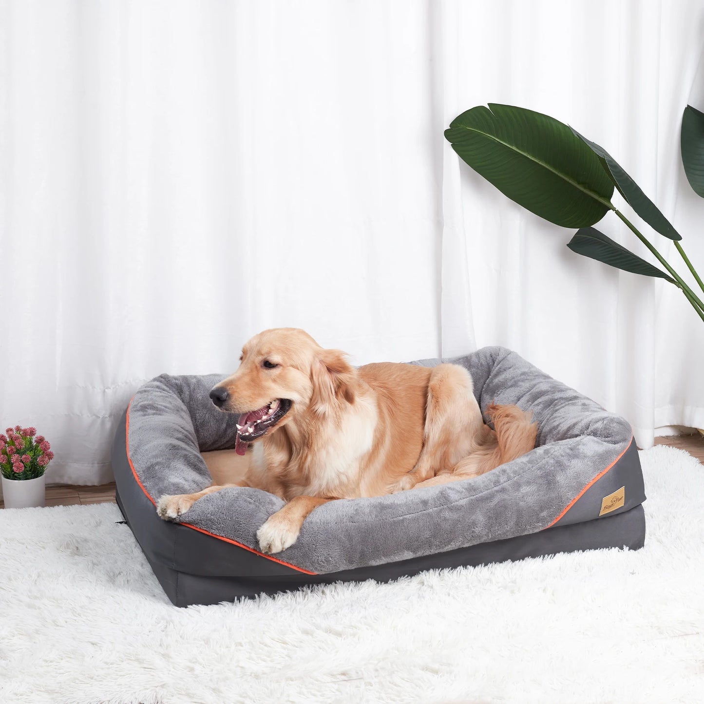 BINGOPAW Dog Bed With Washable Cover Anti Allergy Warm Fleece by S And B Enterprise