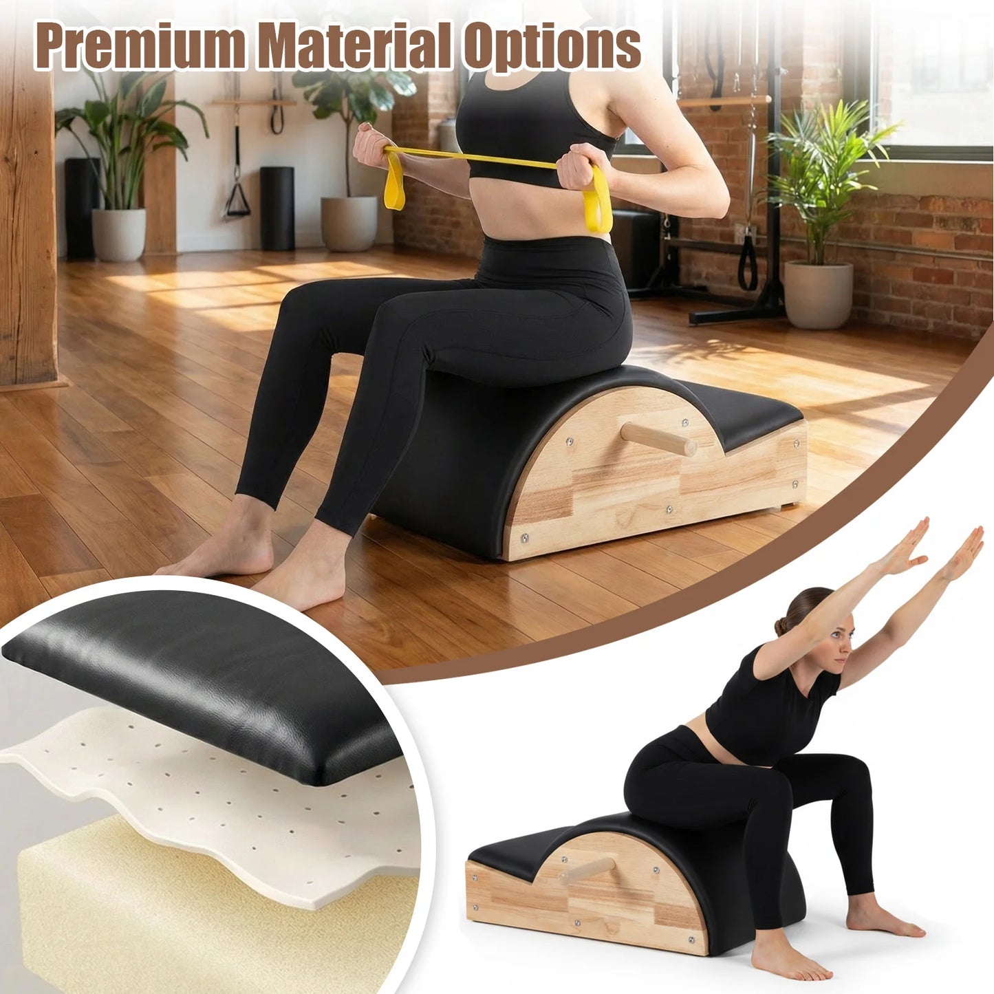 Balanced Body Arc Pilates Massage Bed Barrel For Back Flexibility by S And B Enterprise