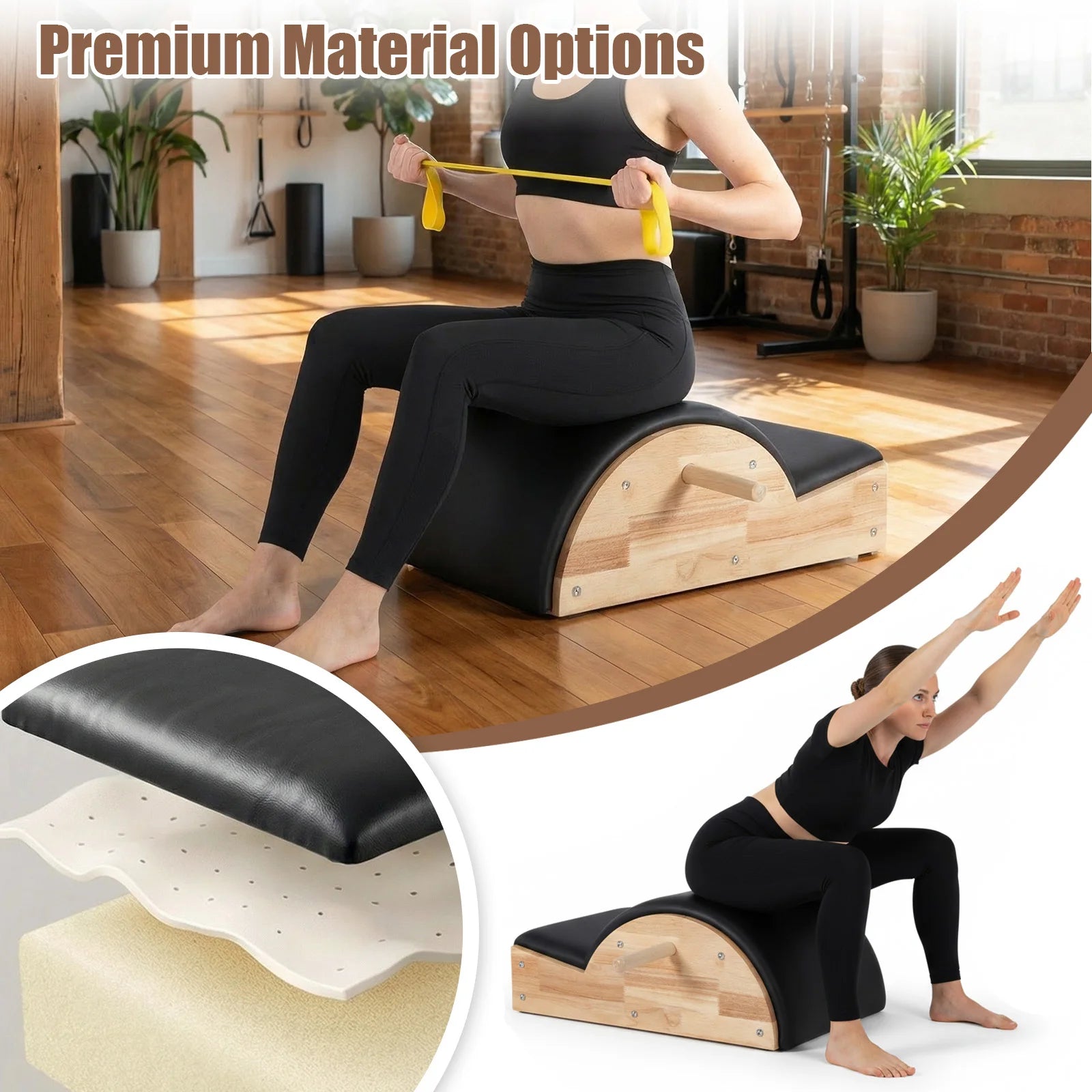 Balanced Body Arc Pilates Massage Bed Barrel For Back Flexibility by S And B Enterprise