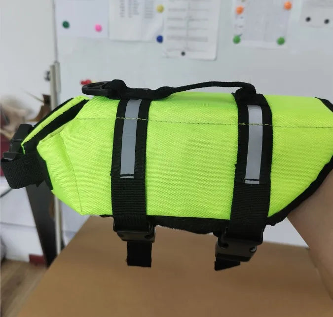 Dog Life Jacket Reflective Adjustable Buoyancy Vest by S And B Enterprise