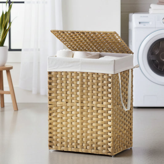 SONGMICS Laundry Hamper With Lid And Removable Liners
