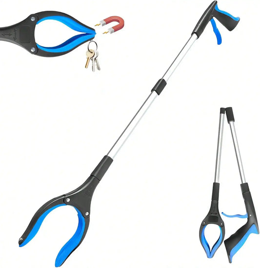 Foldable Grabber Reacher Tool Heavy Duty Rotating Jaw For Seniors by S And B Enterprise