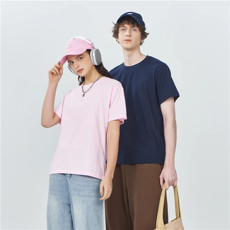 UDDIYANACN 100 Percent Cotton T Shirt Logo Print Crewneck Tee