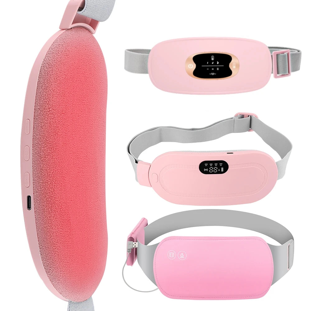 AGDOAD USB Menstrual Heating Pad With Abdominal Vibration Massager by S And B Enterprise