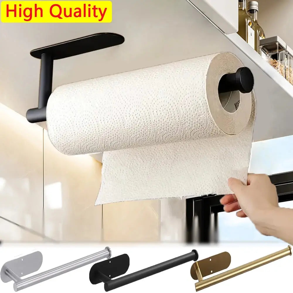 Kitchen Paper Towel Holder Adhesive Dispenser For Cabinet Napkin Rack by S And B Enterprise