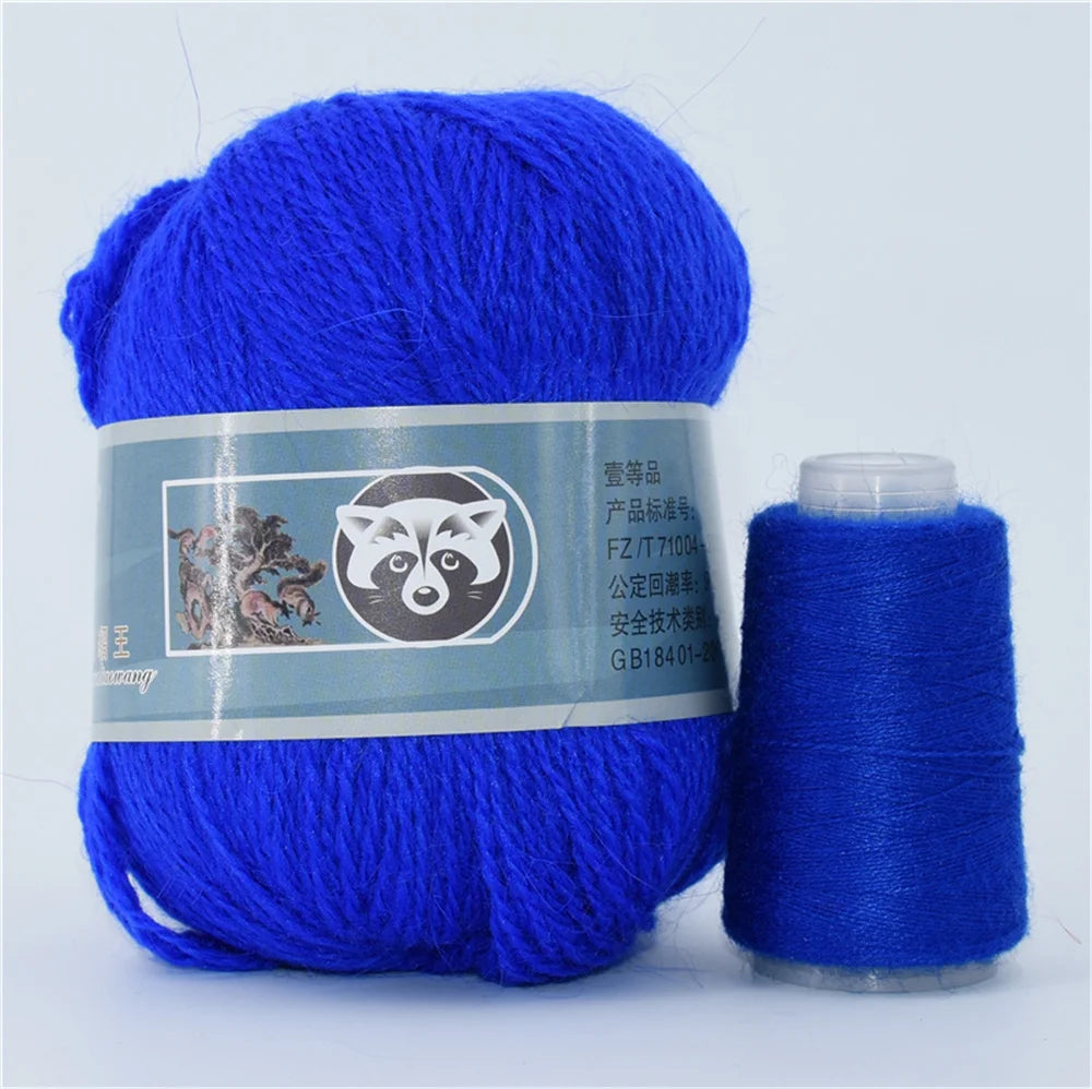 Mink Fur Yarn for Yarns for Knitting and Crochet 2-Ply Lace T Shirt Yarn for Hand Knitting Needlework 1 Skein 340 M 50+20g by S And B Enterprise