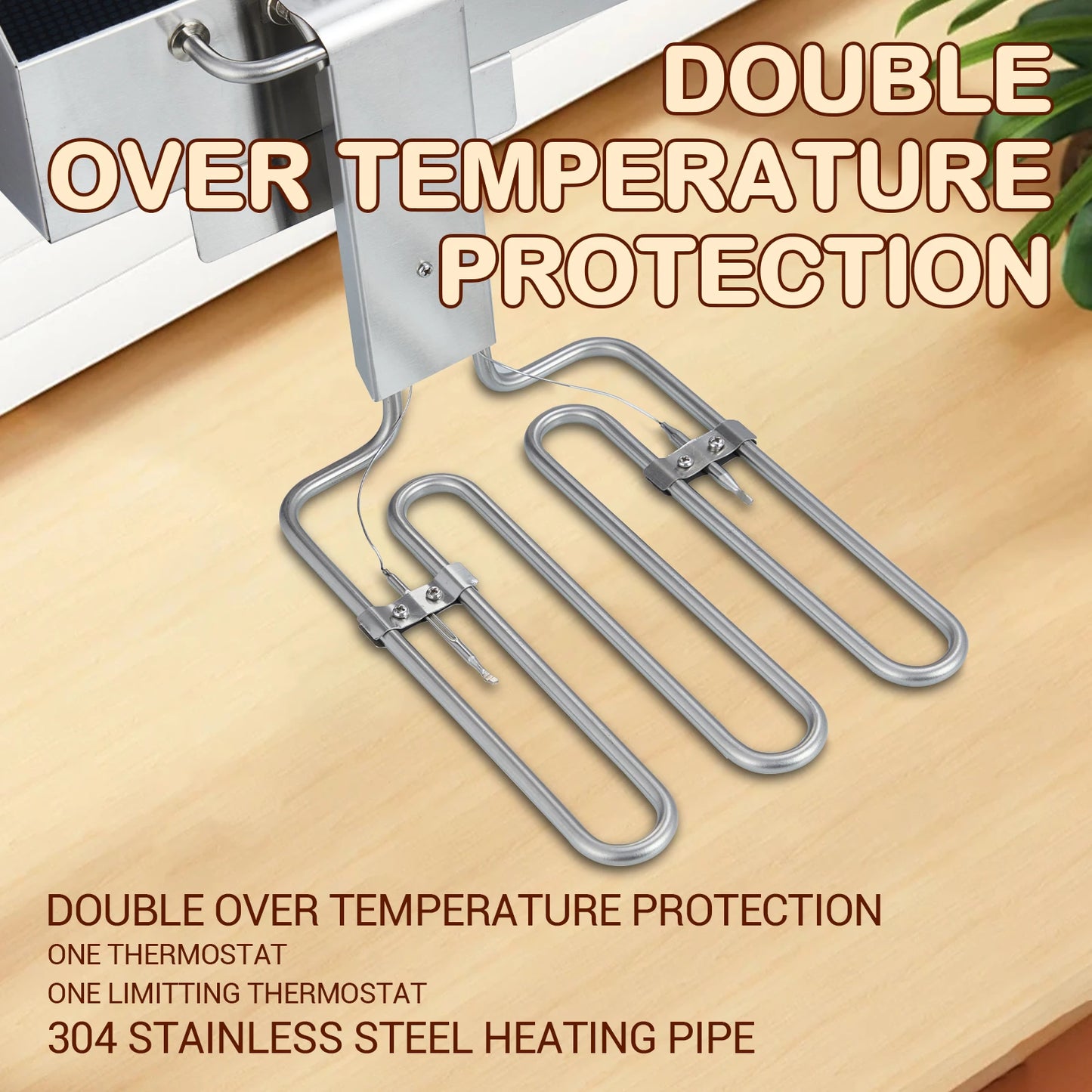 Adoolla Commercial Electric Dual Tank Countertop Stainless Fryer