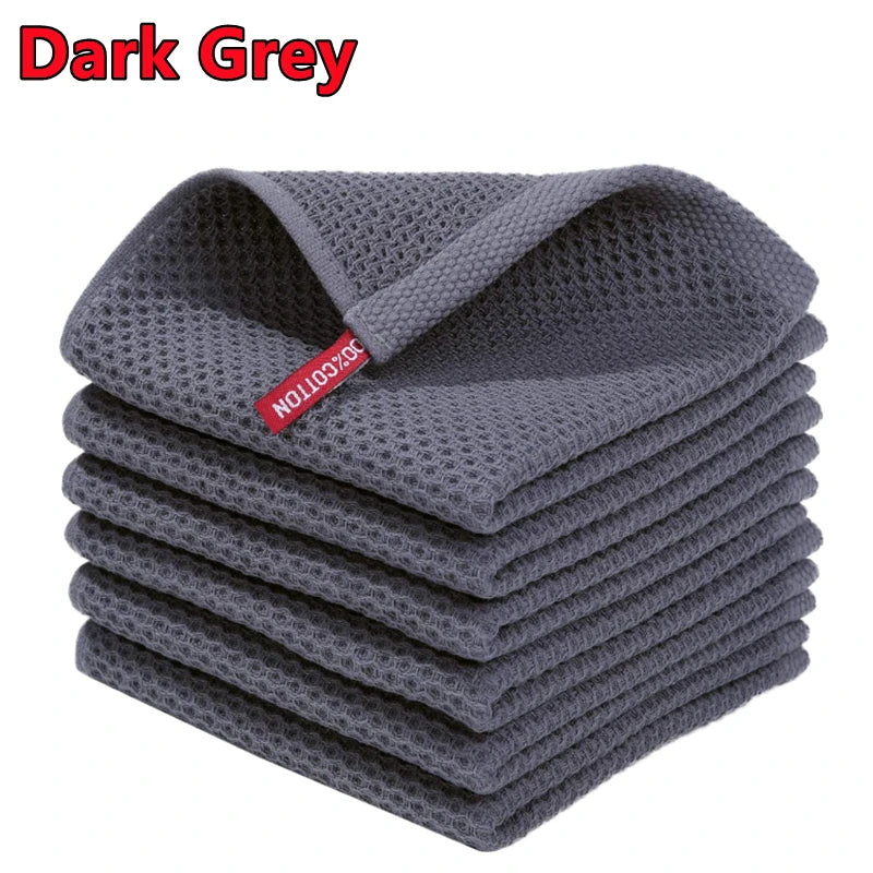 100 Percent Cotton Dishcloth Ultra Soft Absorbent Kitchen Towel by S And B Enterprise