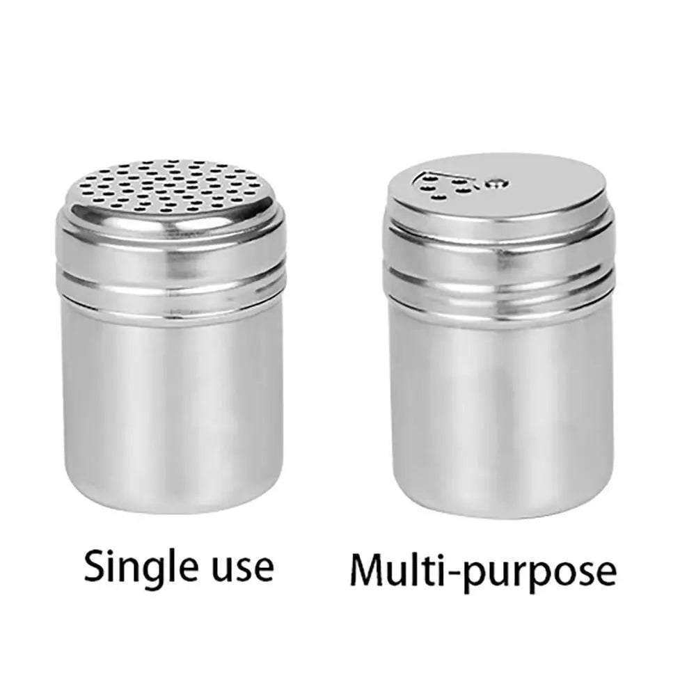 Stainless Steel Spice Jar With Rotating Cover Salt Sugar Shaker by S And B Enterprise