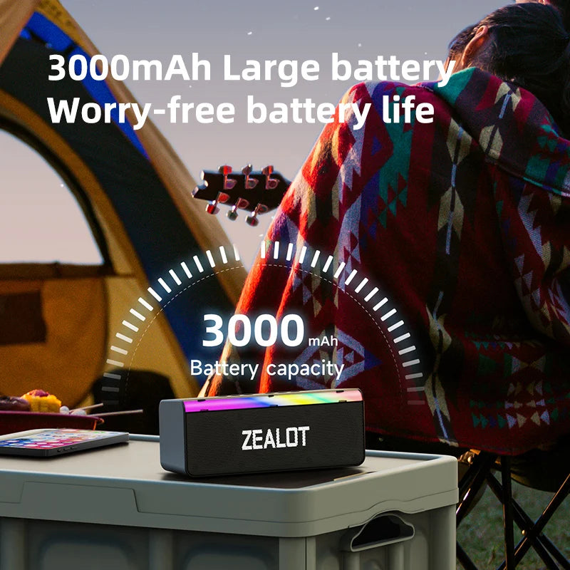 ZEALOT Outdoor Bluetooth Speaker 20W Superior Sound And Bass