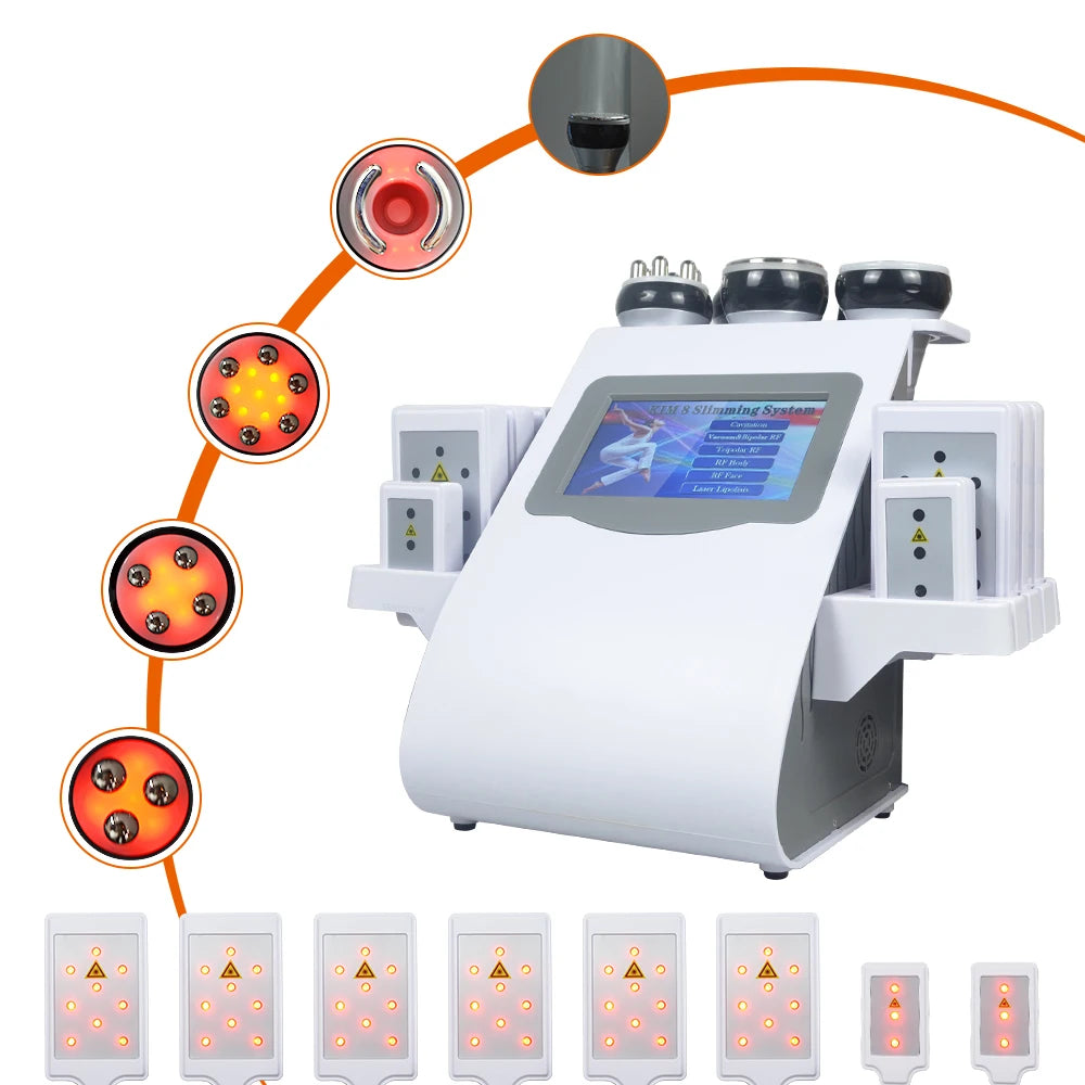 MISSHEART 6 In 1 40K Ultrasonic Cavitation Machine Body Slimming