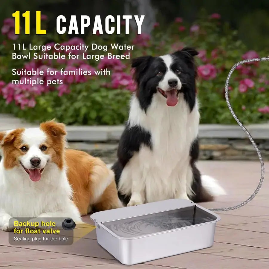 Outdoor Dog Water Dispenser Auto Fill Stainless Waterer