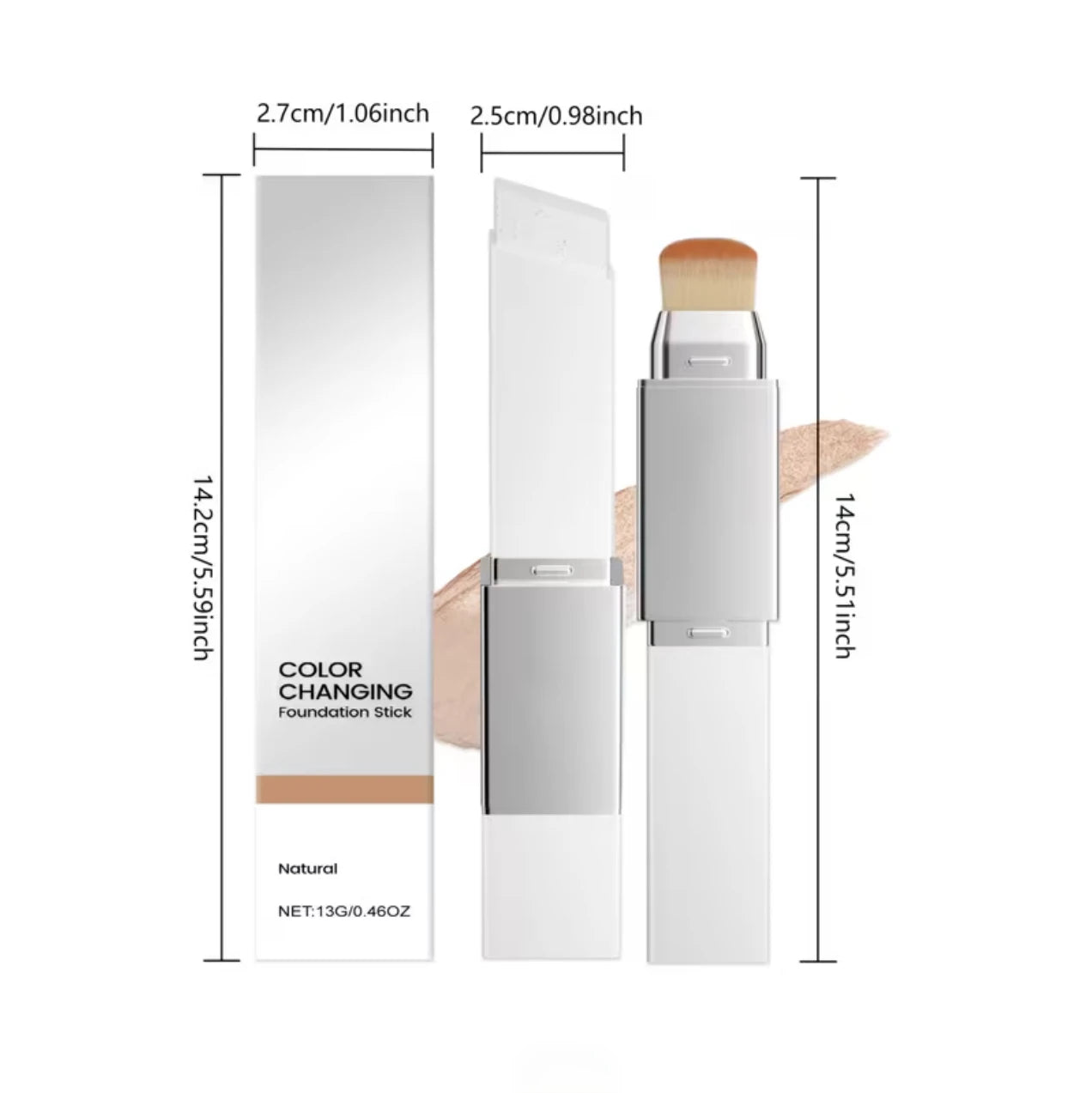 2 In 1 Concealer Foundation Stick Waterproof And Sweatproof