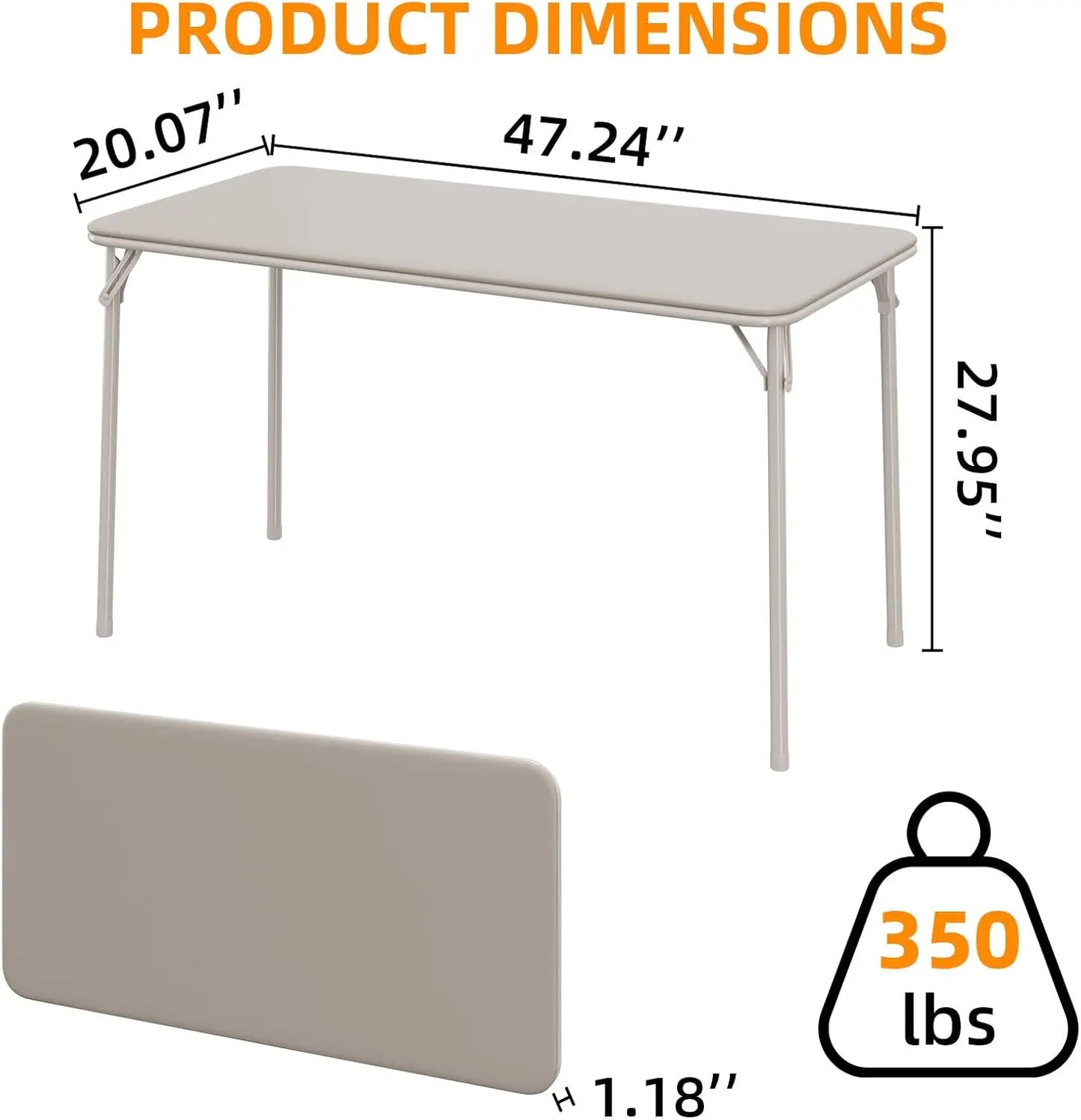 Portable Folding Table and Chairs Five-Piece Set