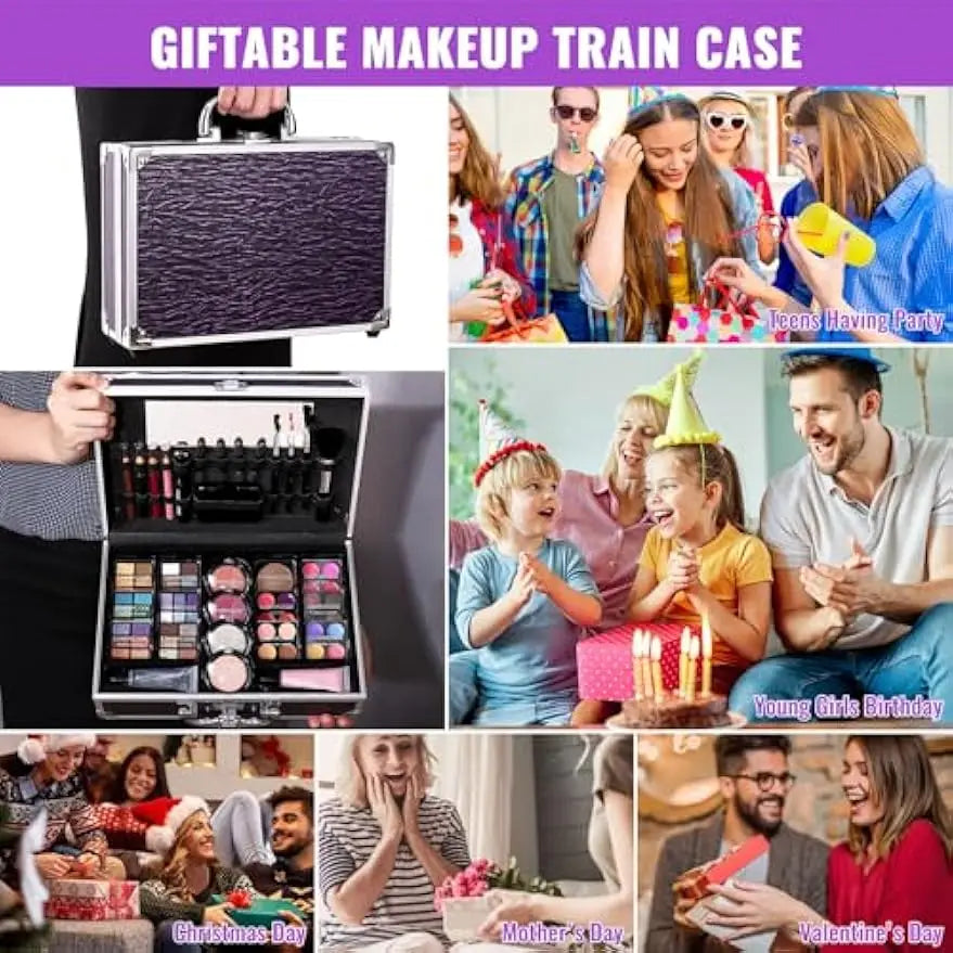 Complete Makeup Kit for Teens and Women in Portable Case