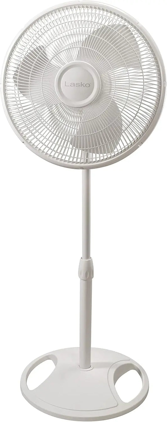 Oscillating Stand Fan With Adjustable Height And 3 Speeds