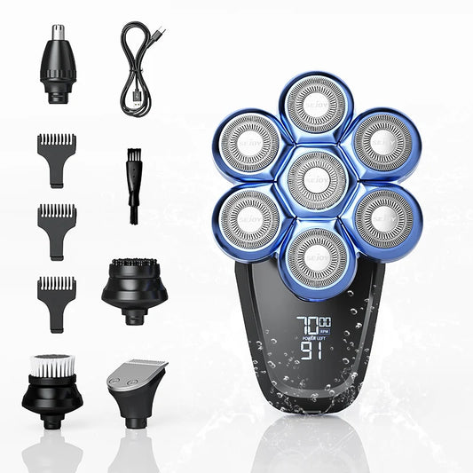 Sejoy 6-In-1 7D Head Shaver Grooming Kit by S And B Enterprise