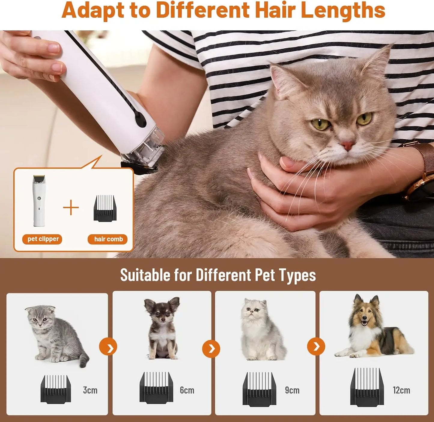 Dog Grooming Kit With Dryer And Hair Vacuum LED Display by S And B Enterprise