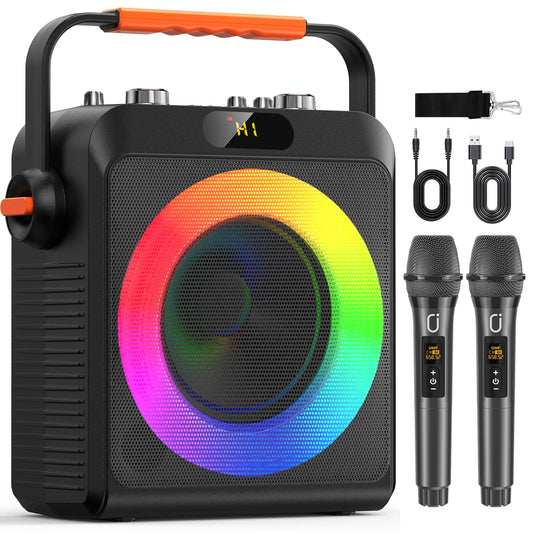 FanFun 2 Wireless Microphones Karaoke Machine T19T Pro