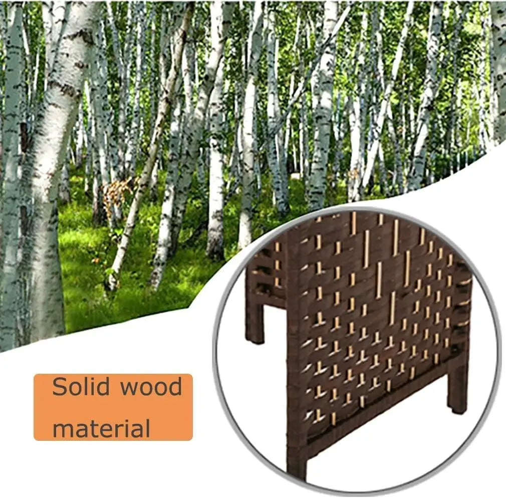 Room Divider 4 Panel Room Screen Divider Wooden Screen Folding Portable Partition Screens Wood with Removable Storage Sh by S And B Enterprise