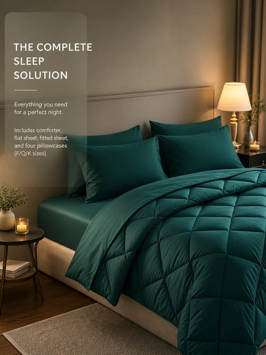 EasYum Bedding Sets 5 To 7 Piece Comforter Sheet Pillowcases by S And B Enterprise