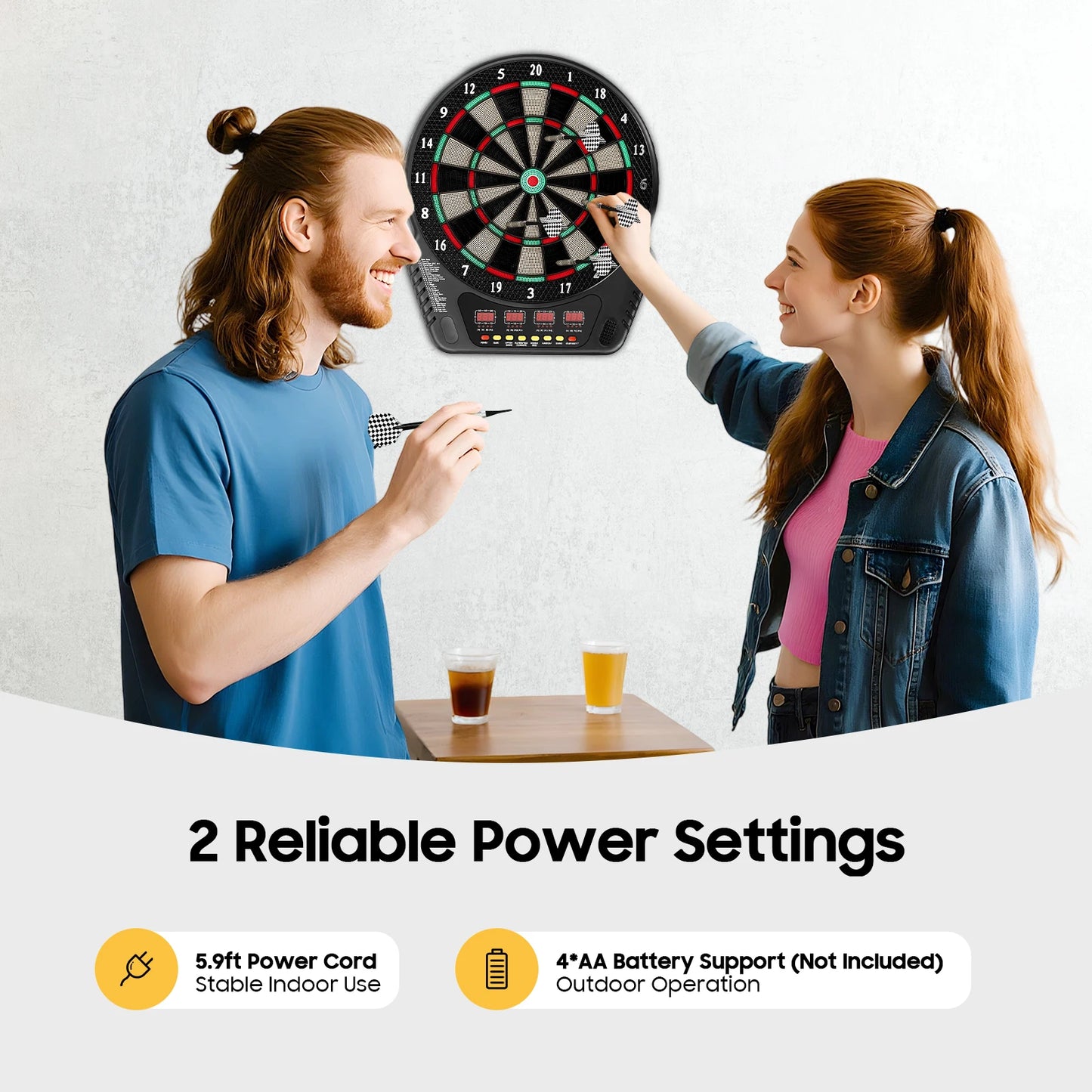 Electronic Dart Board With 27 Modes And LED Screens