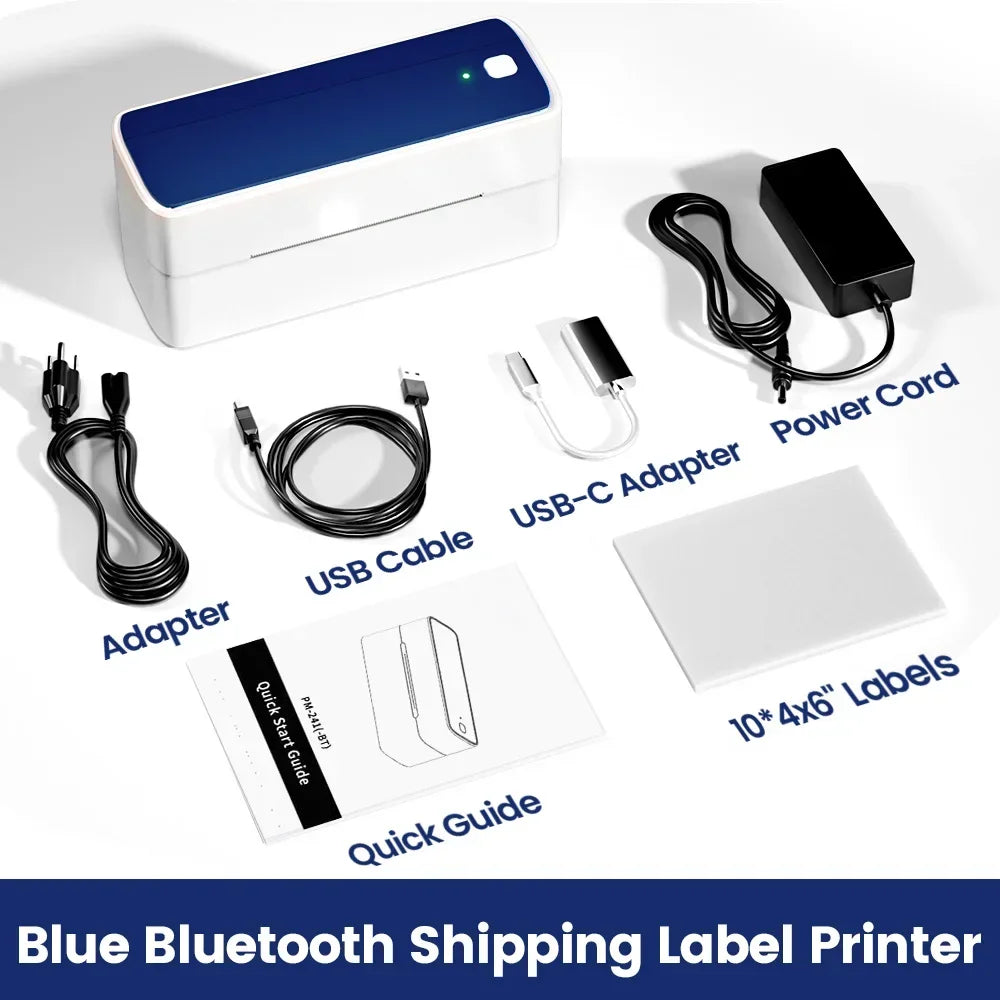 Phomemo 241 Bluetooth Thermal Label Printer For Iphone Android Windows