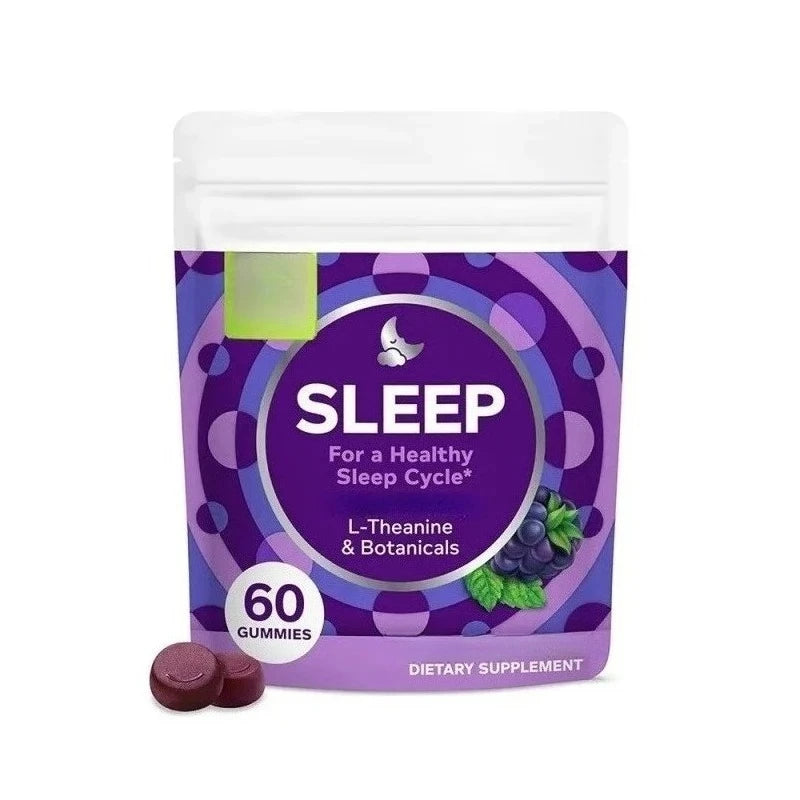 SLEEP L-Theanine & Botanicals gummies, blackberry flavor, 60 gummies