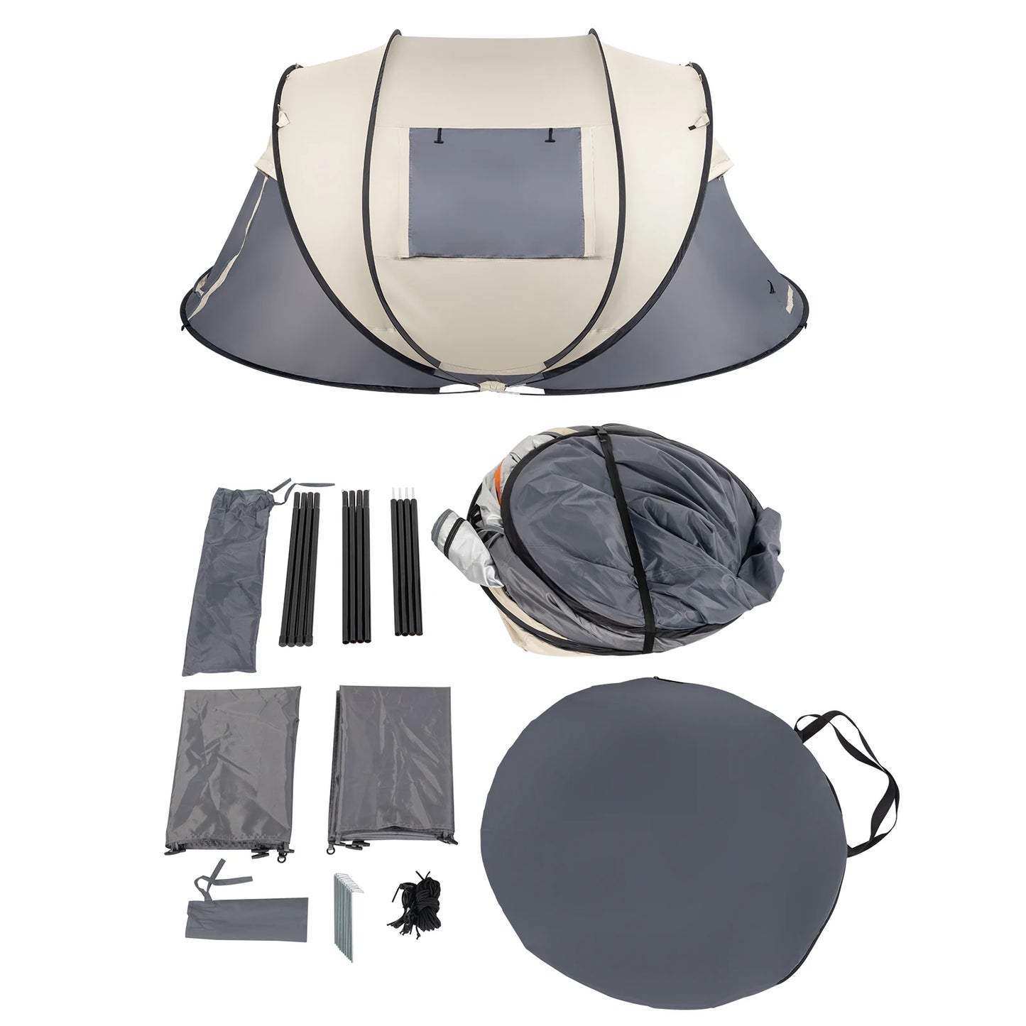 Pop Up Tent Instant Setup For Family Camping Waterproof