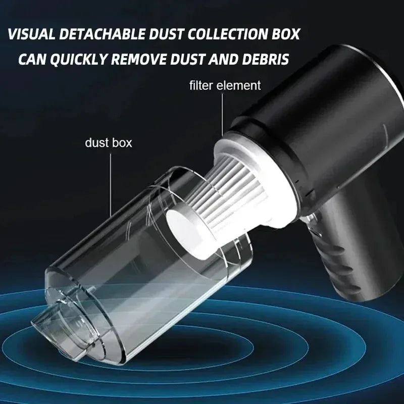 Portable Wireless Car Vacuum Cleaner 120W High Power by S And B Enterprise