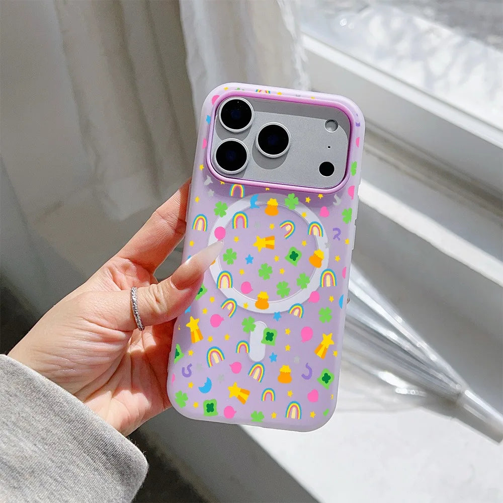 CHUBAN Whimsy Pattern Jelly Phone Case Shockproof Protection