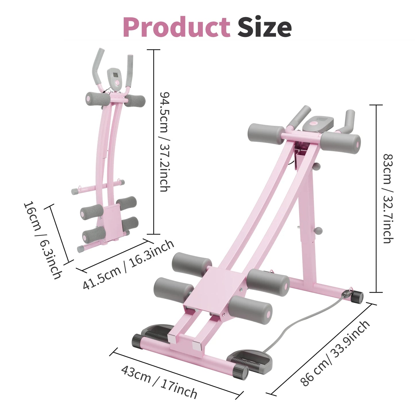 Abdominal Curling Exercise Machine Dual Track Core Trainer by S And B Enterprise