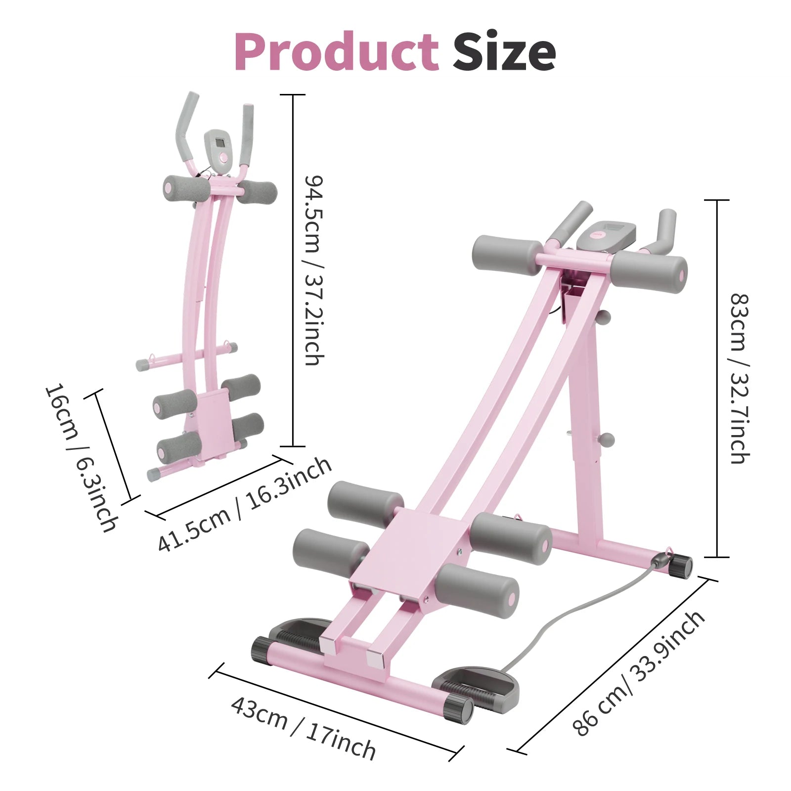 Abdominal Curling Exercise Machine Dual Track Core Trainer by S And B Enterprise